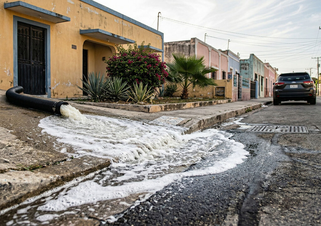 Soapy water