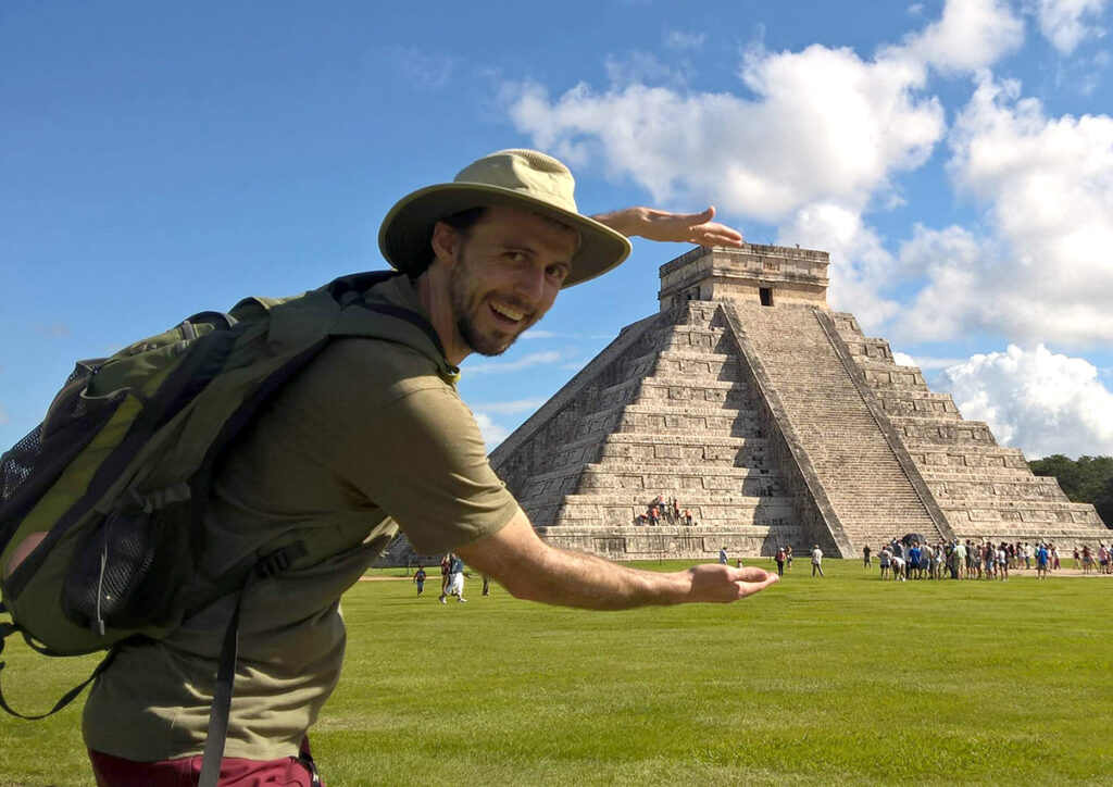 Backpacks at Chichen Itza